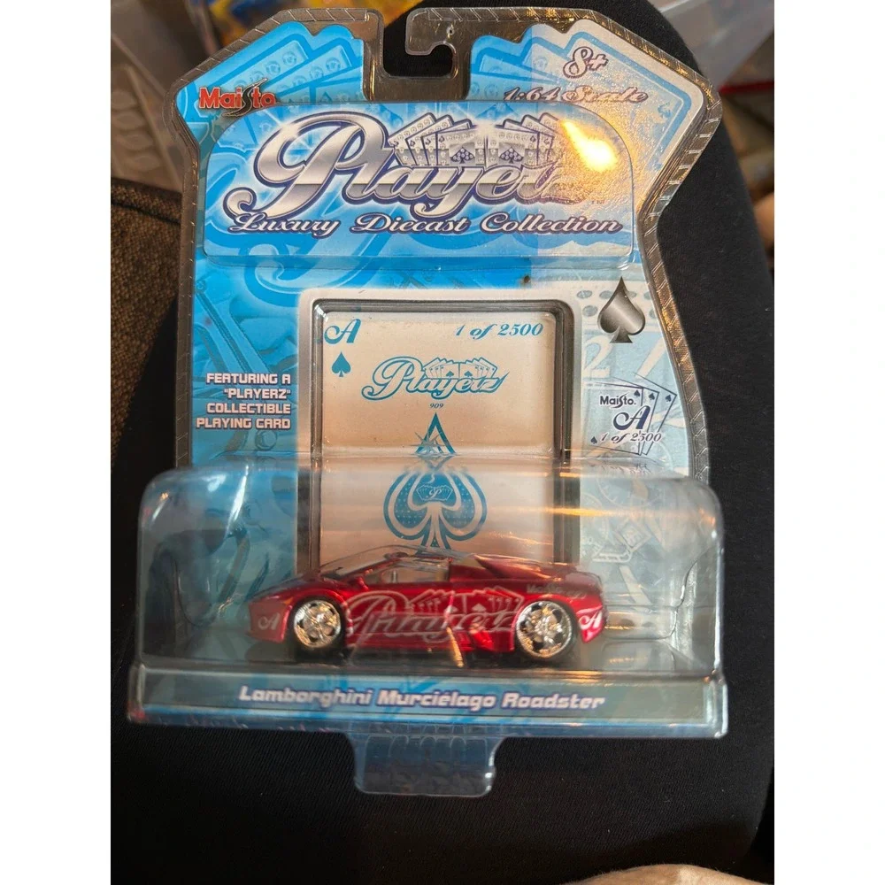 Maisto Playerz Lamborghini Murcielago Roadster Red 1:64 Diecast 1 of 2500 Card